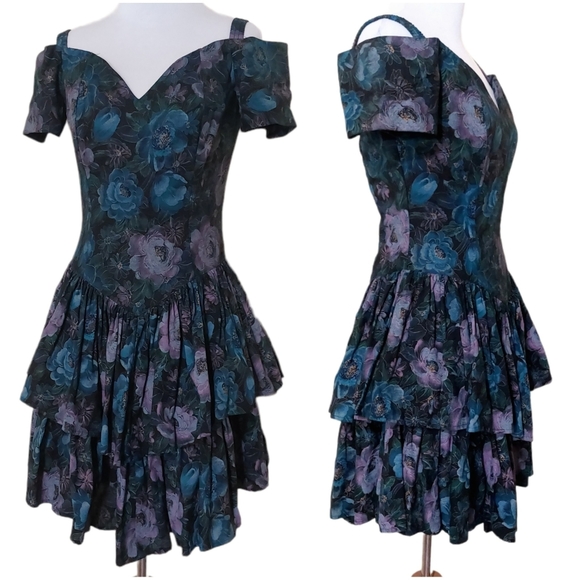 All that Jazz Dresses Vintage All That Jazz Made In Usa Dark Floral